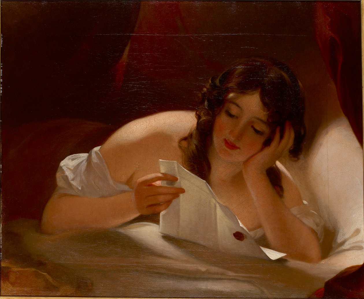 La carta de amor, 1834 de Thomas Sully