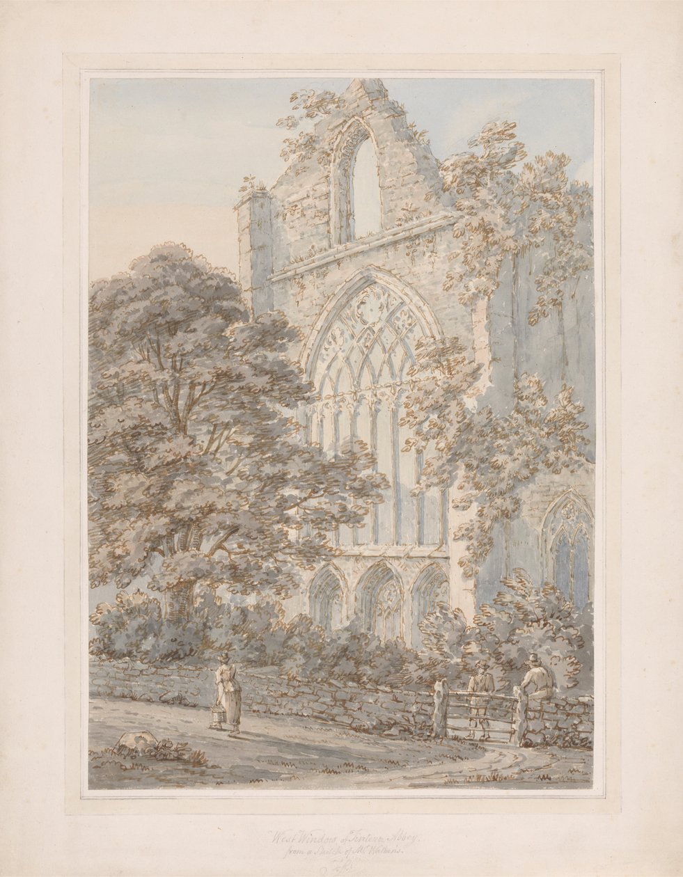 Ventana oeste de la abadía de Tintern de Thomas Sunderland