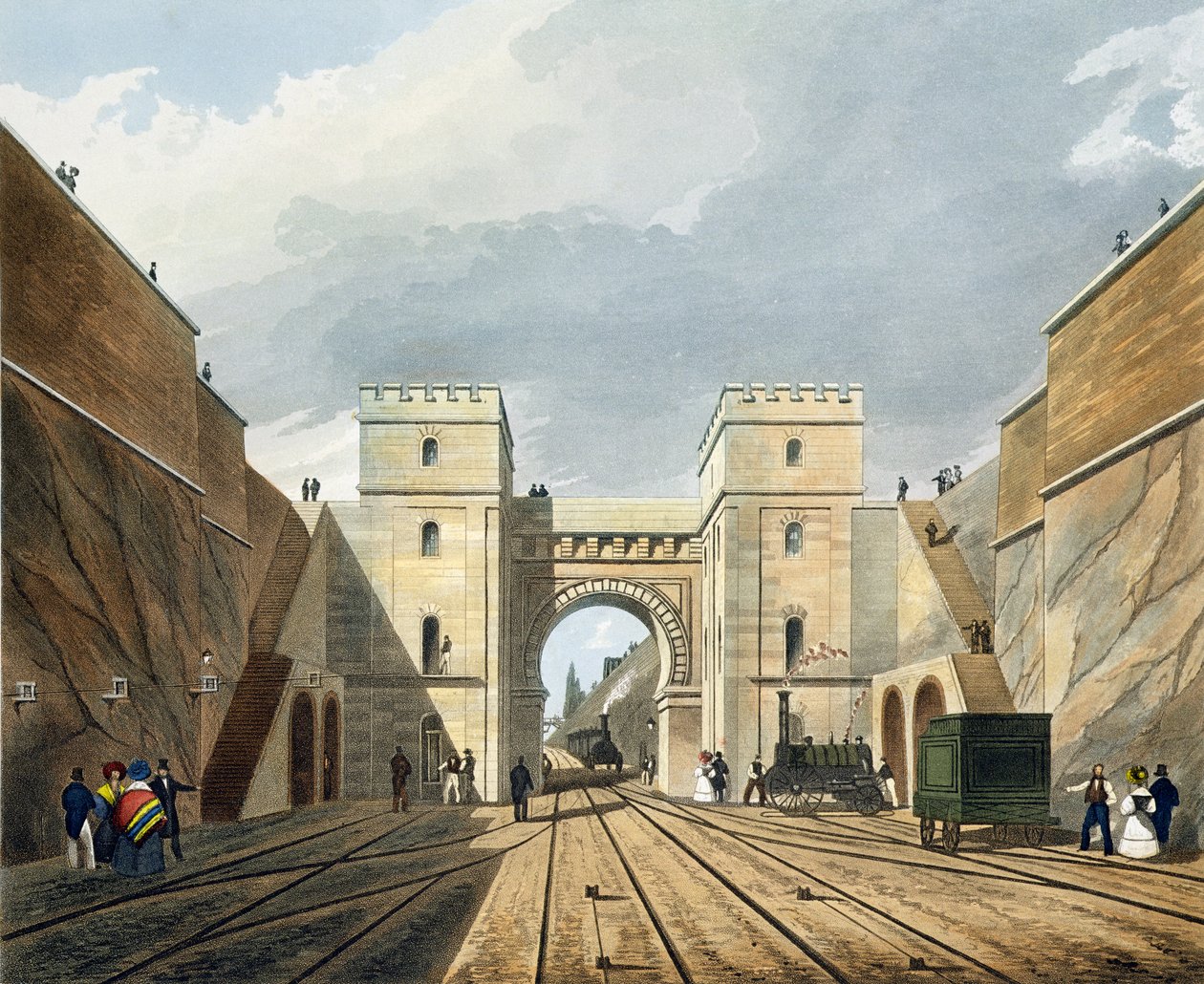 Arco morisco, vista desde el túnel, lámina 10 de 