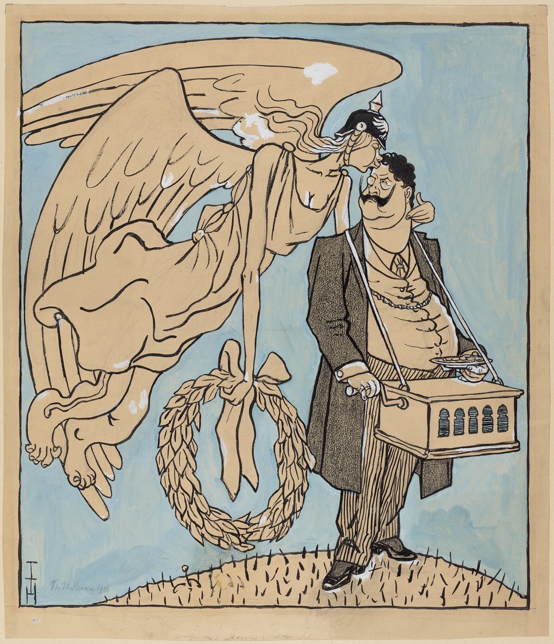 El Rolando de Berlín; Simplicissimus IX/13, 1905 de Thomas Theodor Heine