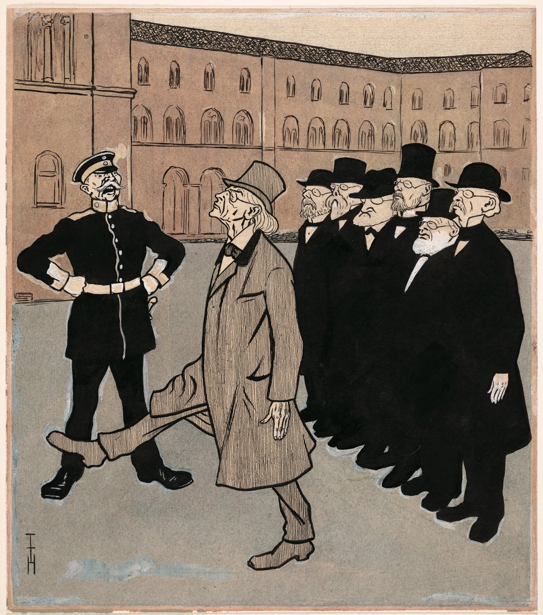 La libertad de la ciencia; Simplicissimus V/5 de Thomas Theodor Heine