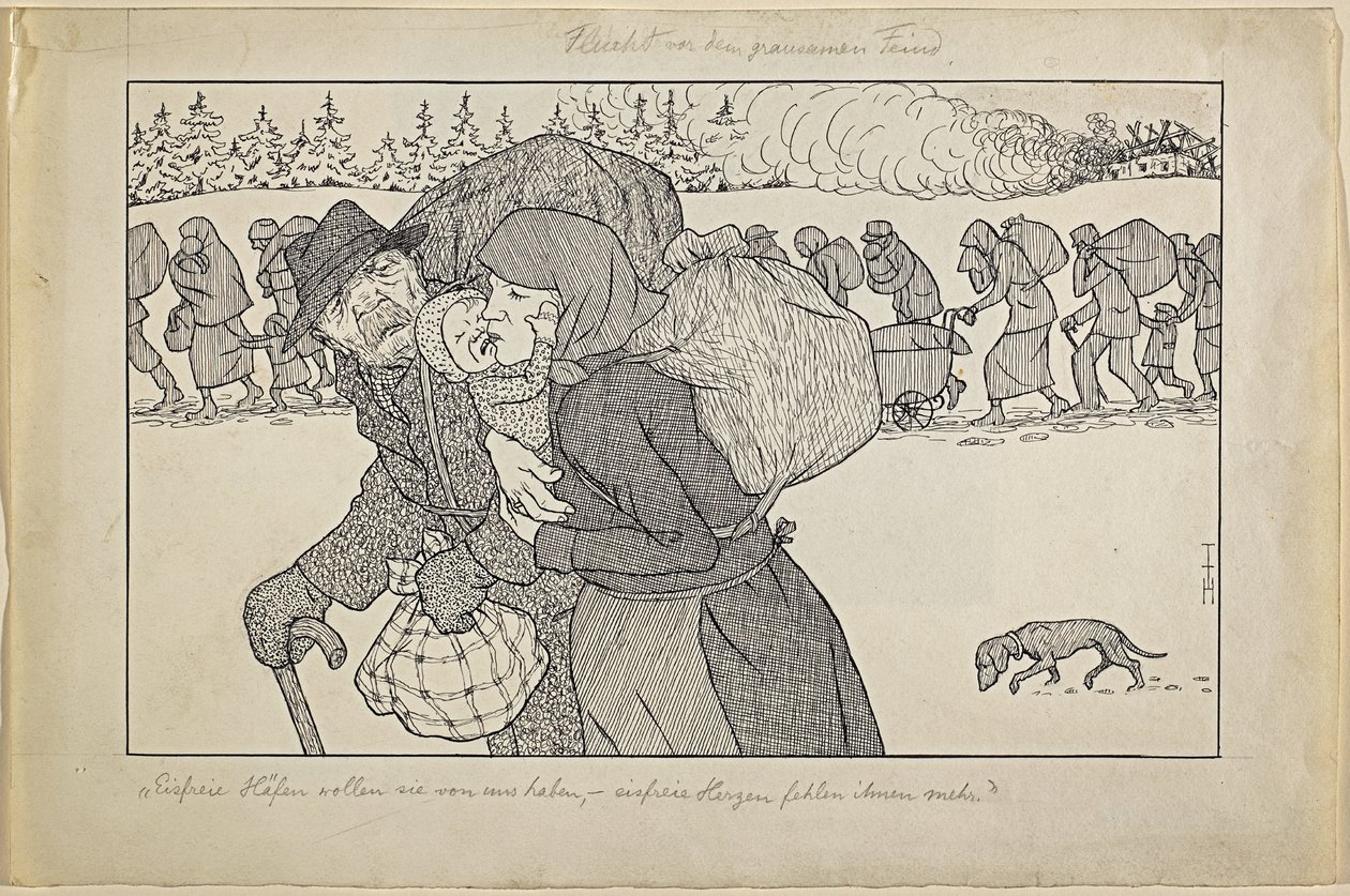 Huida ante el cruel enemigo de Thomas Theodor Heine
