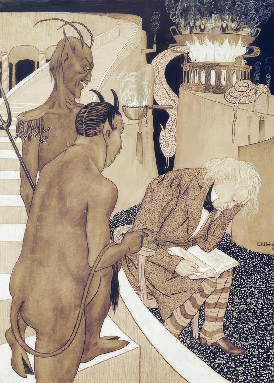 Revisión del infierno de Thomas Theodor Heine