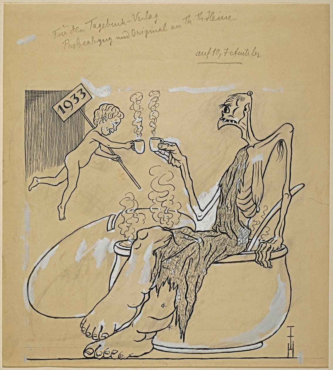 Feliz año nuevo 1933 de Thomas Theodor Heine