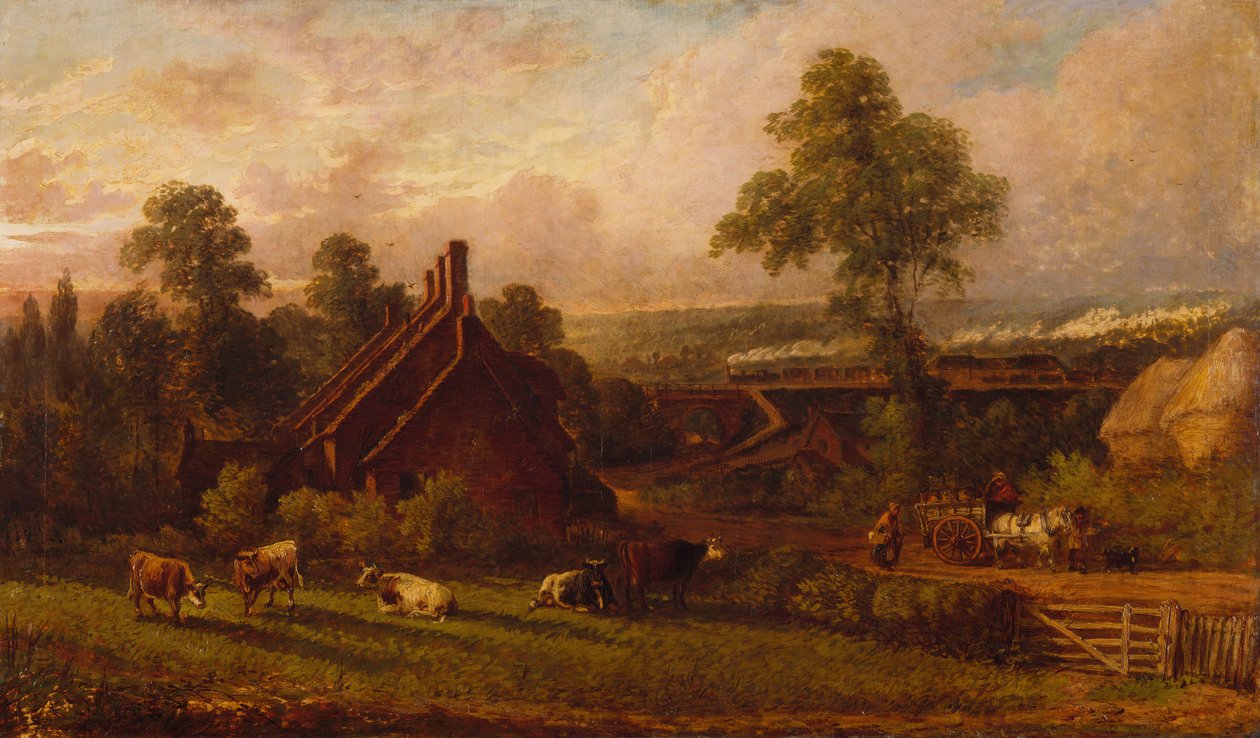 Línea de Ferrocarril en Northfield, 1871 de Thomas Thomas