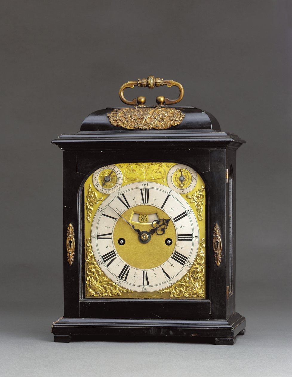 Reloj de soporte montado de James II con repetición de cuartos, no. 166, c.1690-95 de Thomas Tompion
