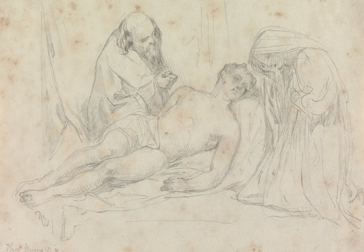La muerte de - set by William Etty R.A. de Thomas Uwins