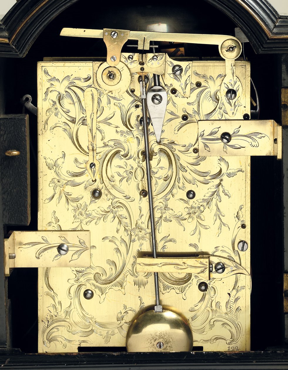 Detalle de un reloj de mesa de Jorge III, c.1770 de Thomas Wagstaff or Wagstaffe