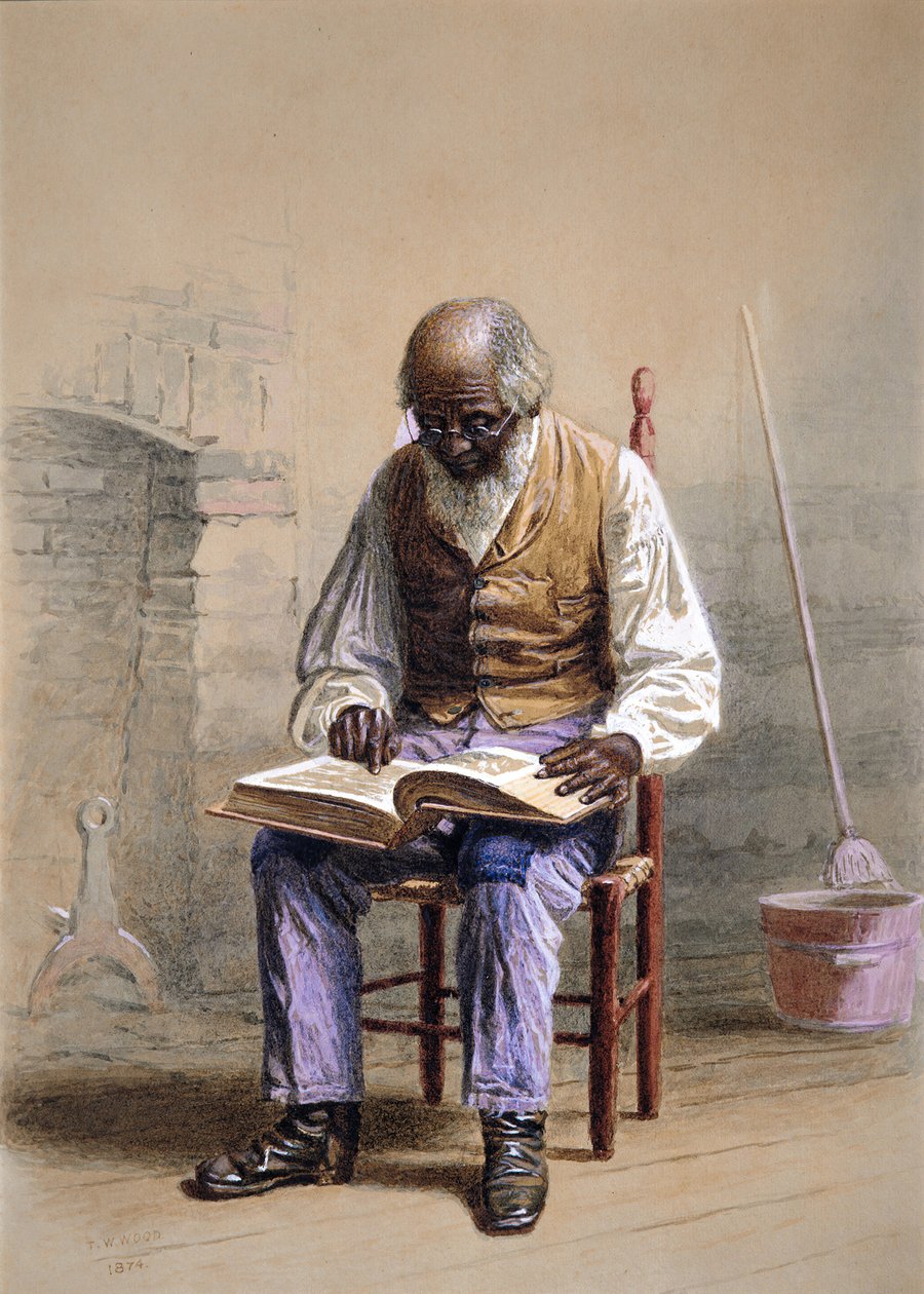 Leyendo las Escrituras, 1874 de Thomas Waterman Wood