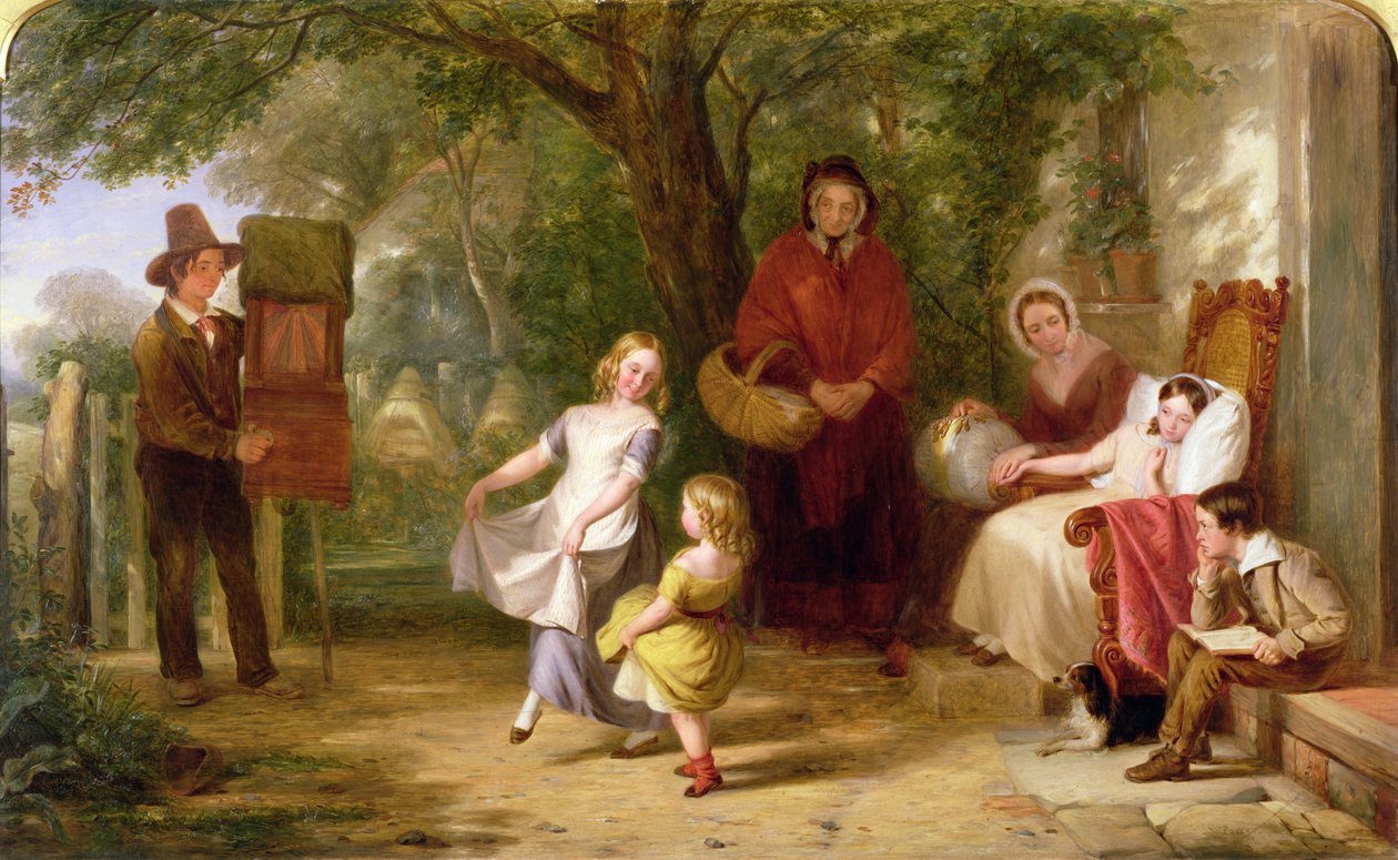 Enfermedad y salud, 1843 de Thomas Webster
