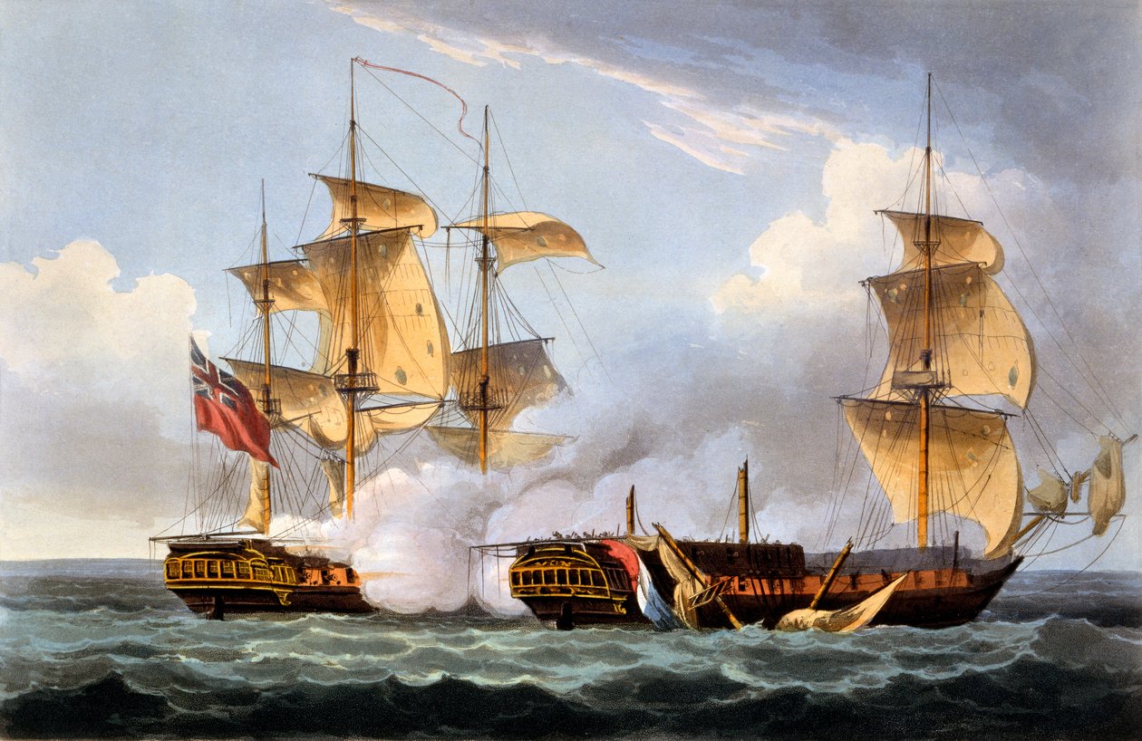 La captura de La Vestale, 20 de agosto de 1799, de 
