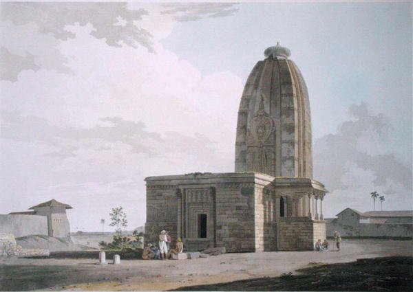 Templo hindú en Deo, en Bahar, lámina XXIII de 