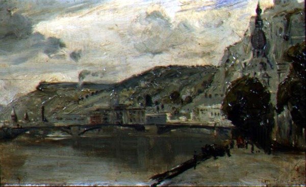 El puente en Dinant de Thomas William Roberts
