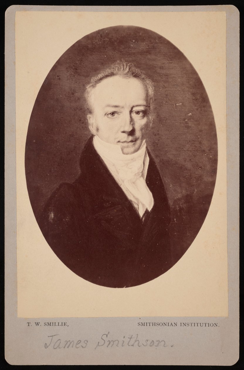 Retrato de James Smithson 1765-1829, 1816 fotografiado en la década de 1870 de Thomas William Smillie
