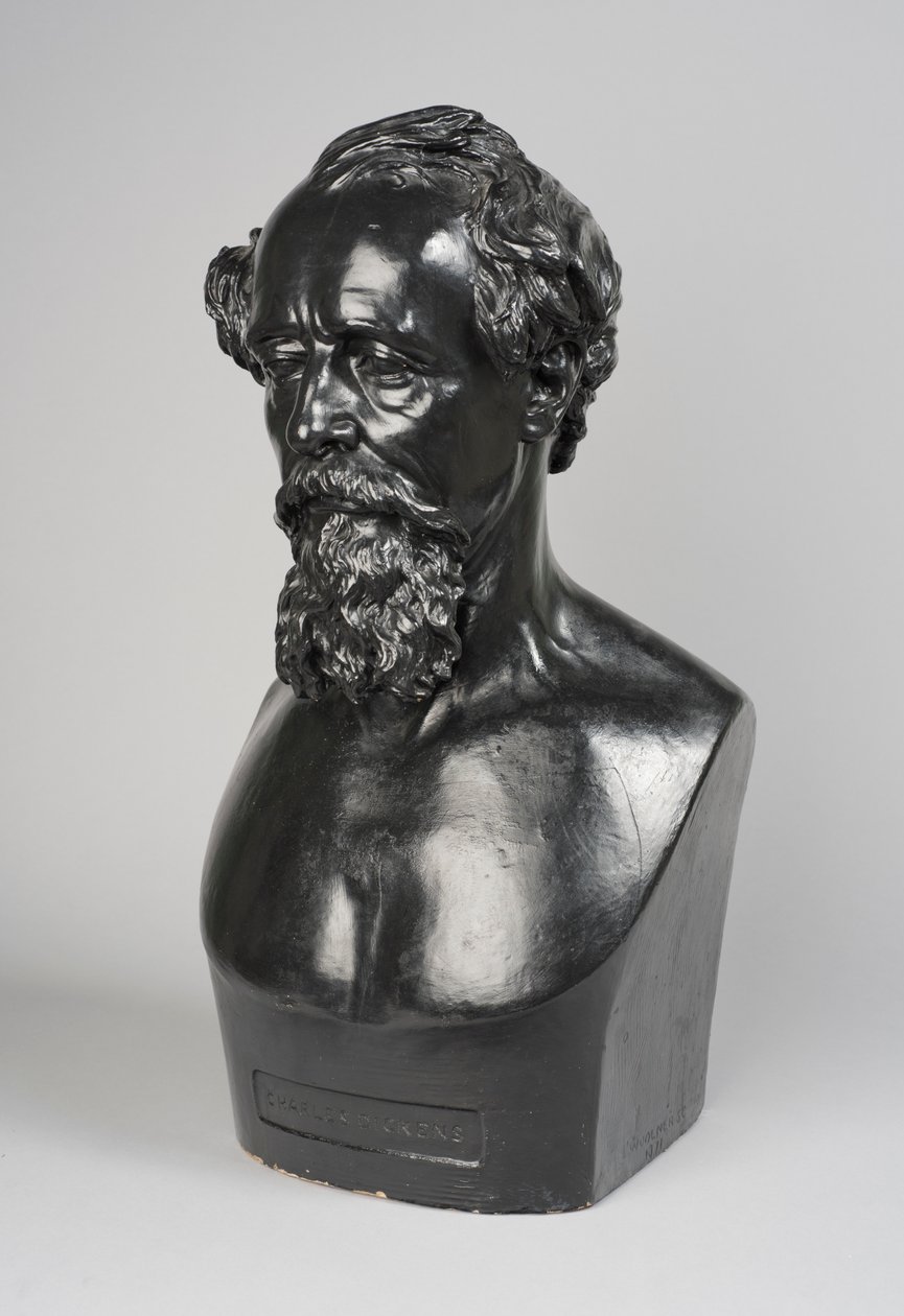Copia de un busto de Charles Dickens de Thomas Woolner