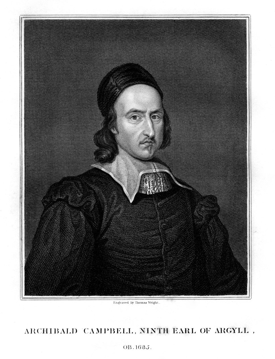Archibald Campbell, 9º Conde de Argyll, estadista, 1828 de Thomas Wright
