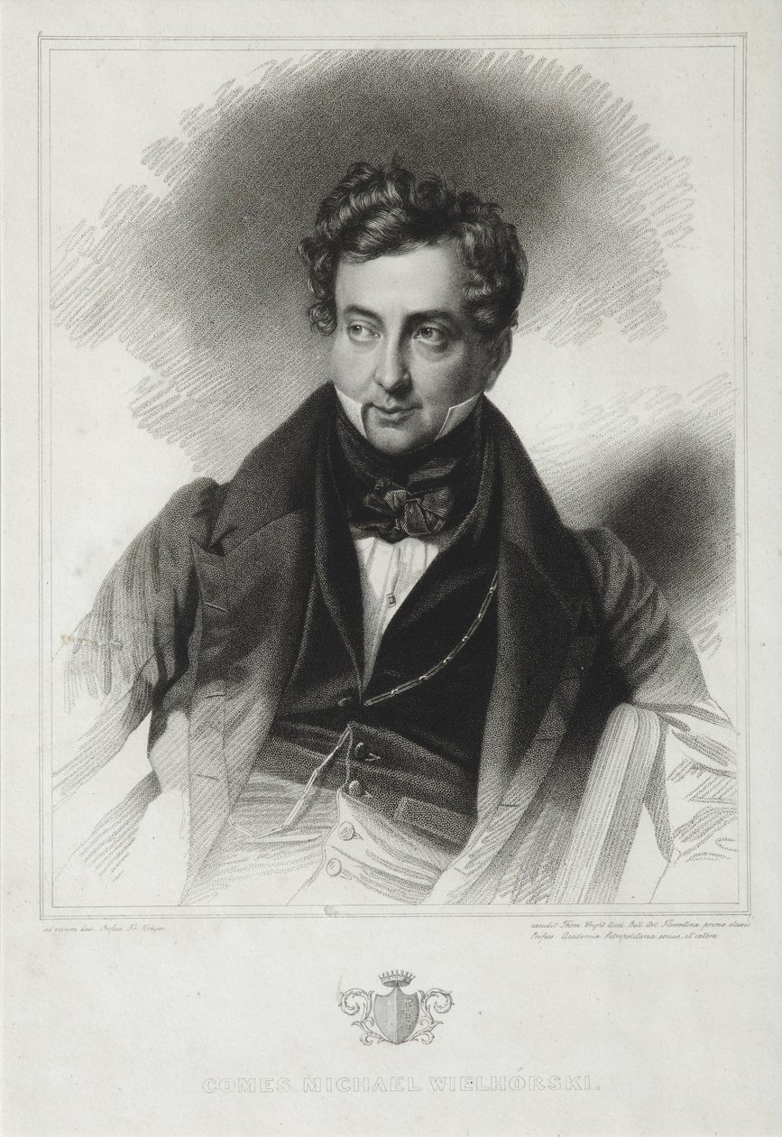 Retrato del Conde Mikhail Yuryevich Vilyegorsky 1788-1856, principios de la década de 1830 de Thomas Wright