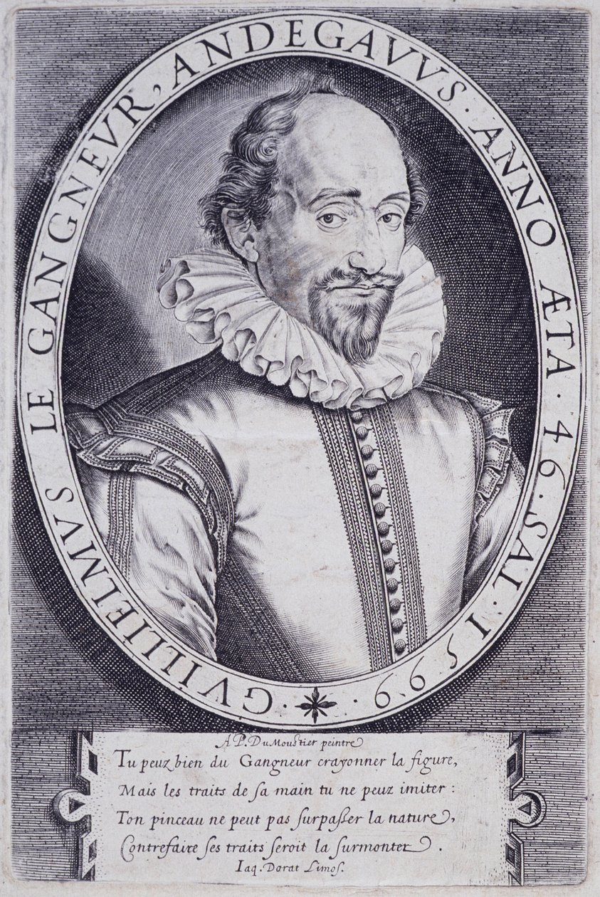 Retrato de Guillaume Le Gangneur (1553-1624), secretario de la cámara del rey de Francia de Thomas de Leu
