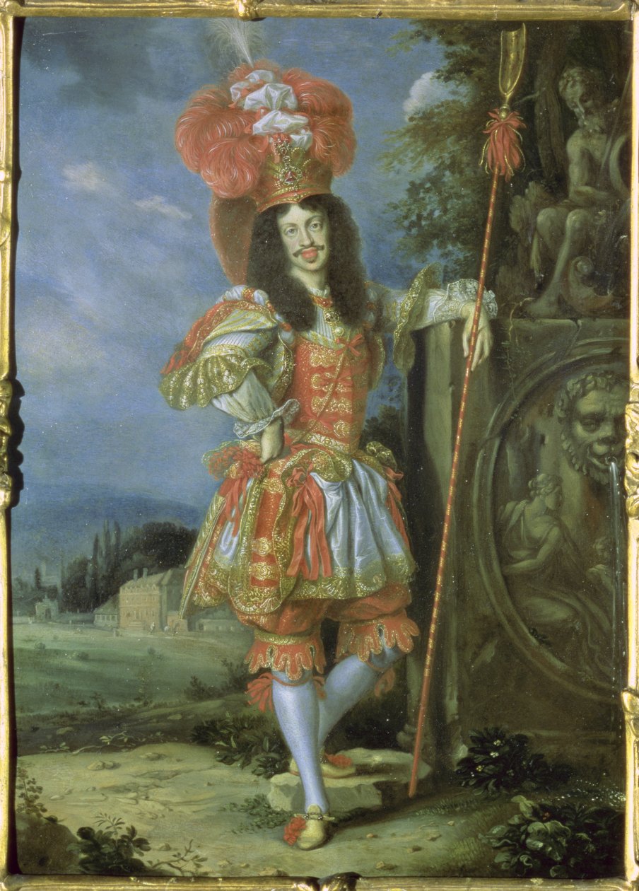 Leopoldo I (1640-1705), emperador del Sacro Imperio Romano, en traje teatral, vestido como Acis de La Galatea, una fábula musical de Antonio Draghi, 1667 de Thomas of Ypres