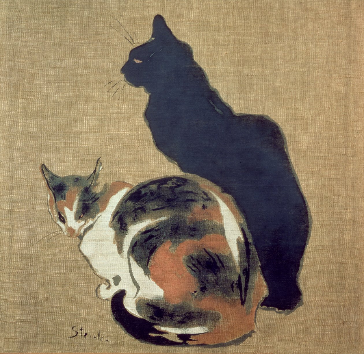 Dos gatos, 1894 de Théophile Alexandre Steinlen