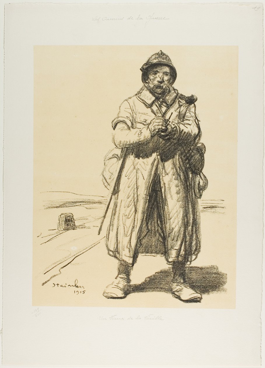 Un veterano de la vieja guardia de Théophile Alexandre Pierre Steinlen