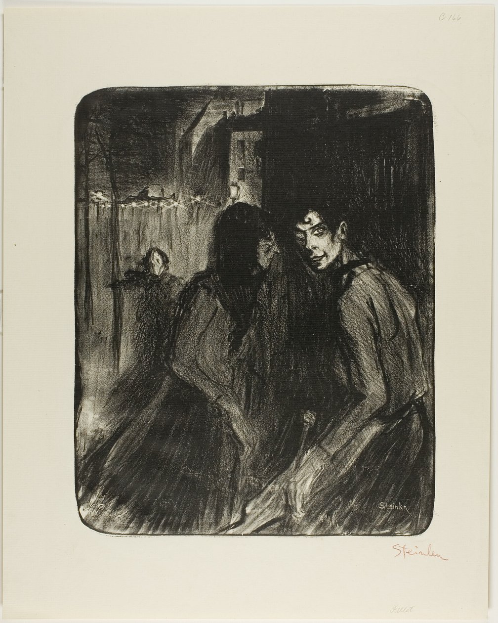 Prostitutas discutidoras de Théophile Alexandre Pierre Steinlen