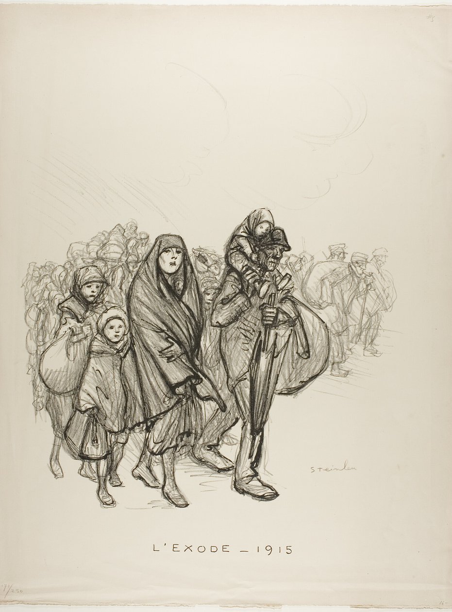 Éxodo - 1915 de Théophile Alexandre Pierre Steinlen