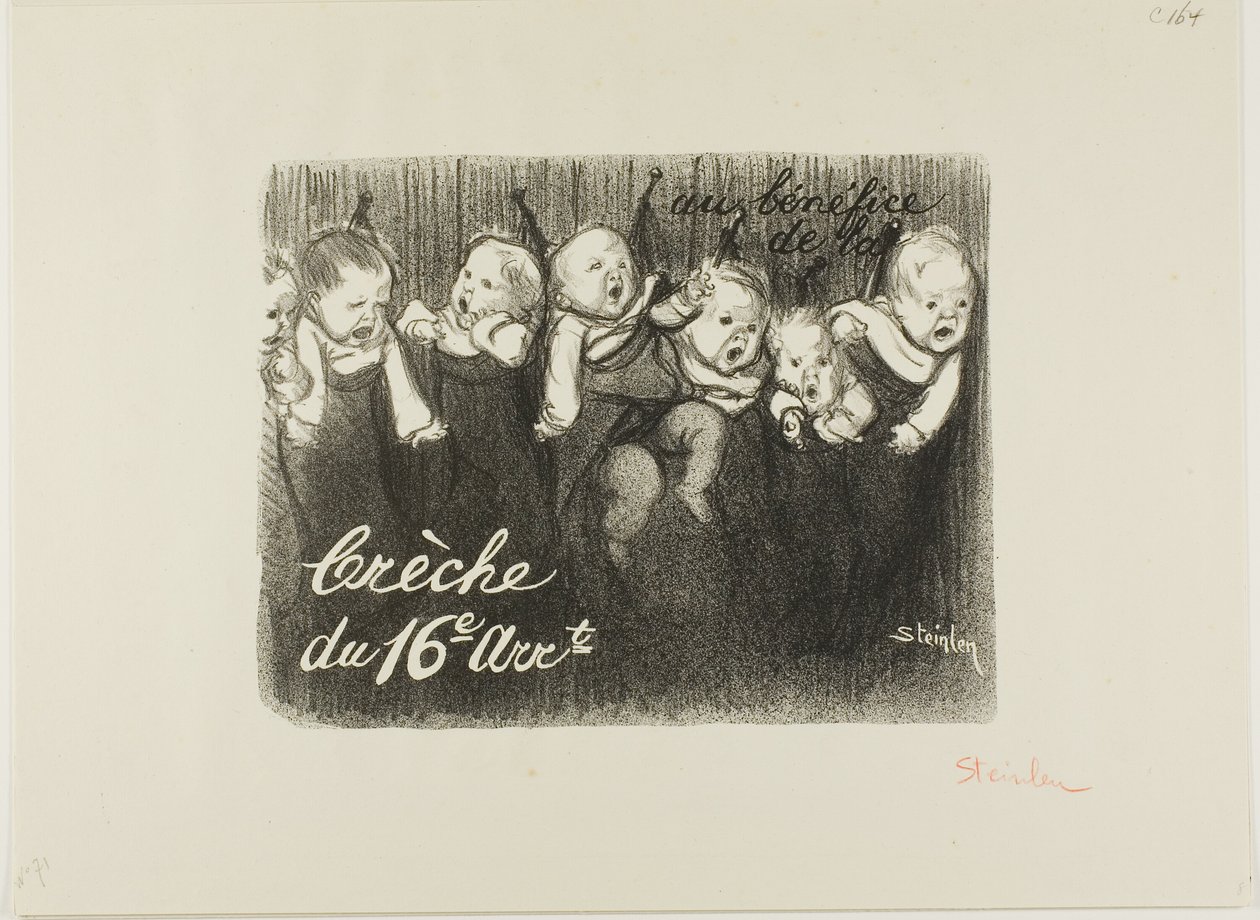 En beneficio de la guardería del distrito 16 de Théophile Alexandre Pierre Steinlen