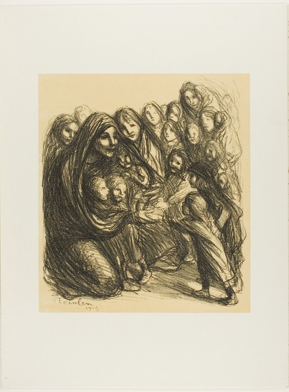 Para las Hijas de los Soldados Caídos en el Campo de Honor, placa trece de Actualités de Théophile Alexandre Pierre Steinlen