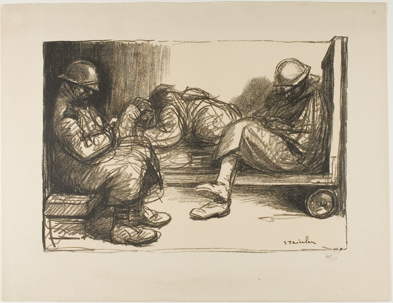 En el banquillo de Théophile Alexandre Pierre Steinlen