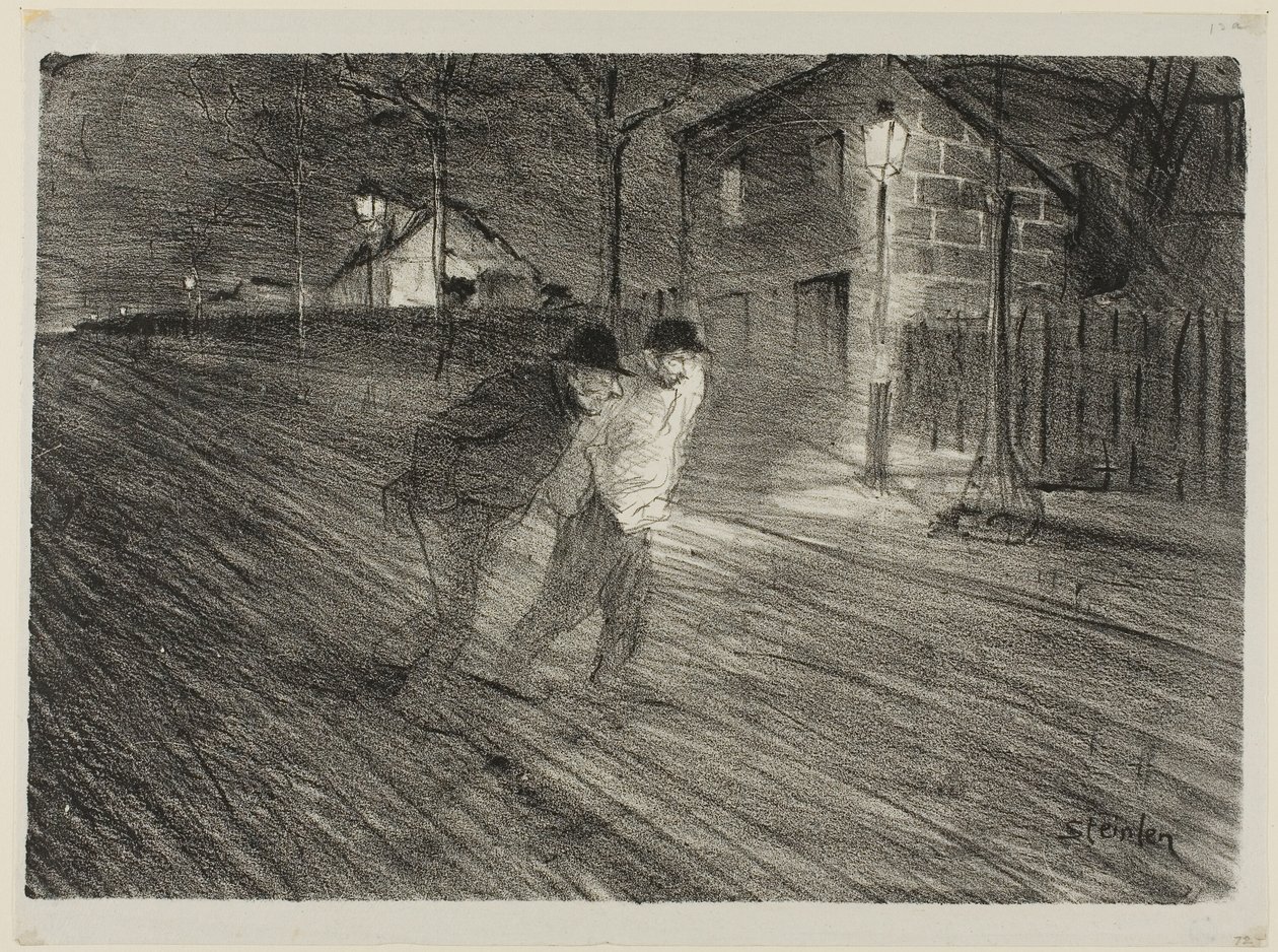 Calle Caulincourt de Théophile Alexandre Pierre Steinlen