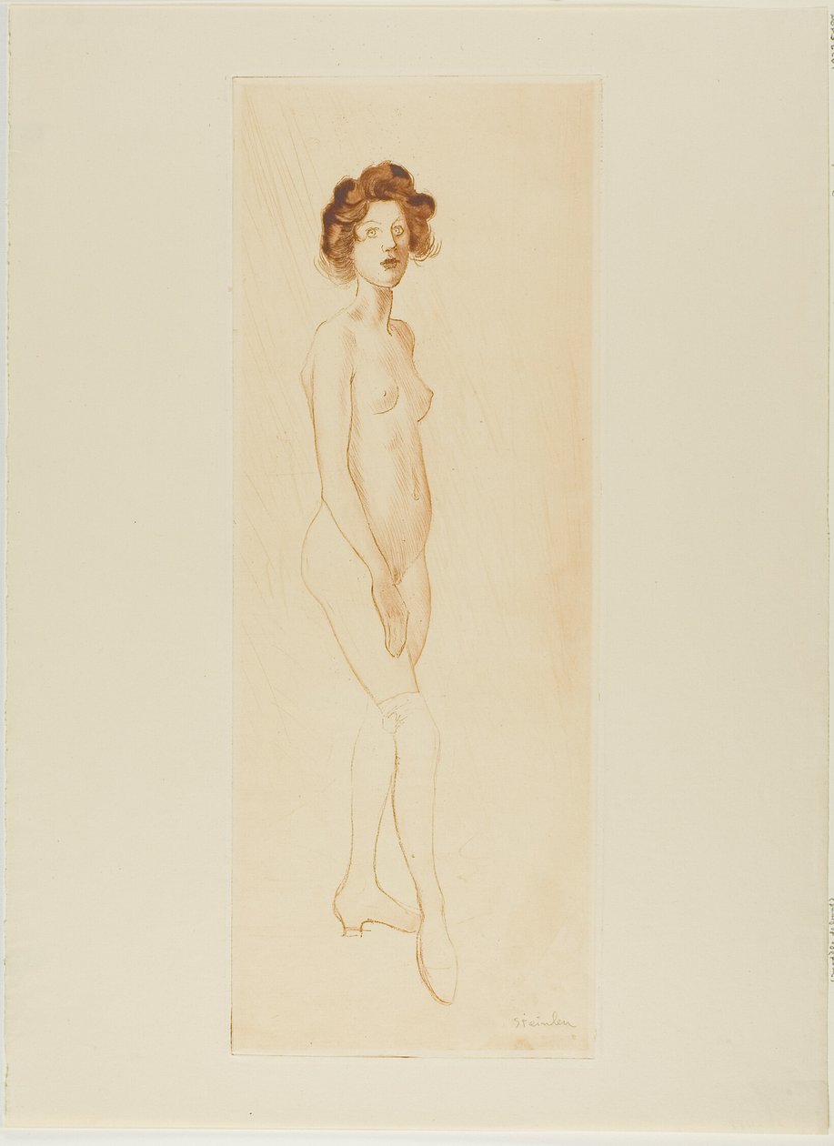 Modelo de pie de Théophile Alexandre Pierre Steinlen