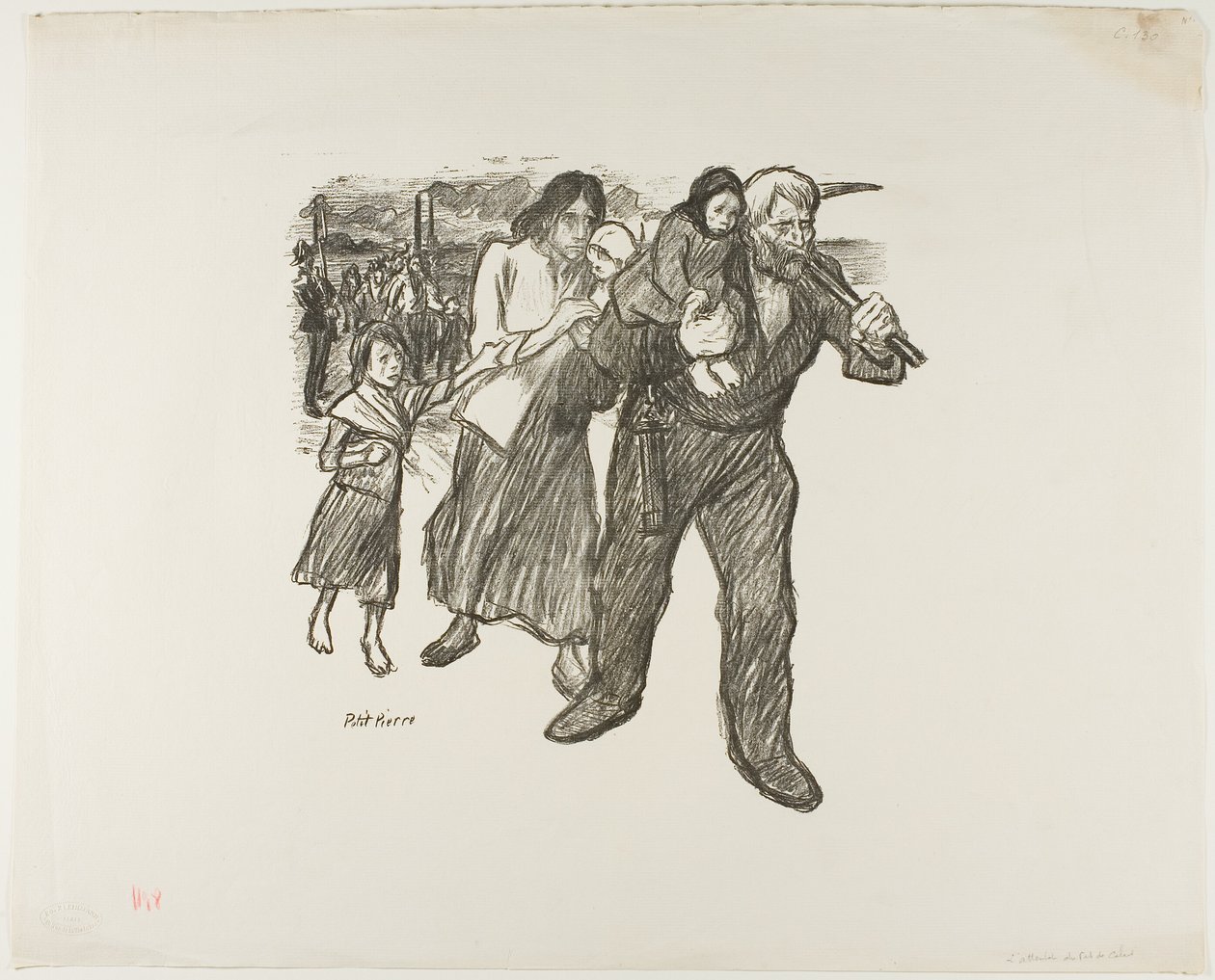 Indignación en el Pas-de-Calais de Théophile Alexandre Pierre Steinlen
