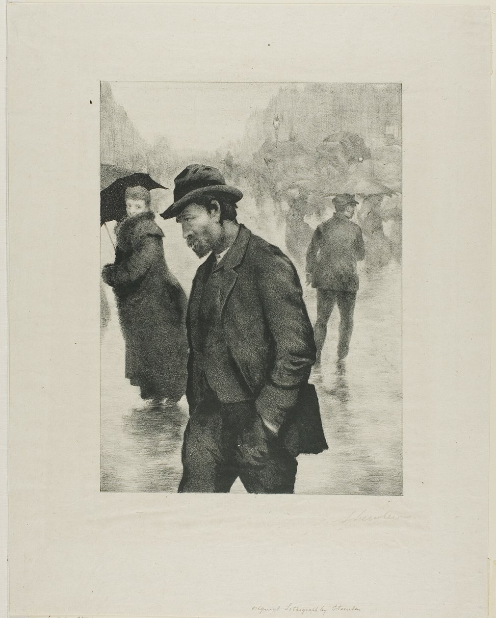 Día de lluvia, París de Théophile Alexandre Pierre Steinlen