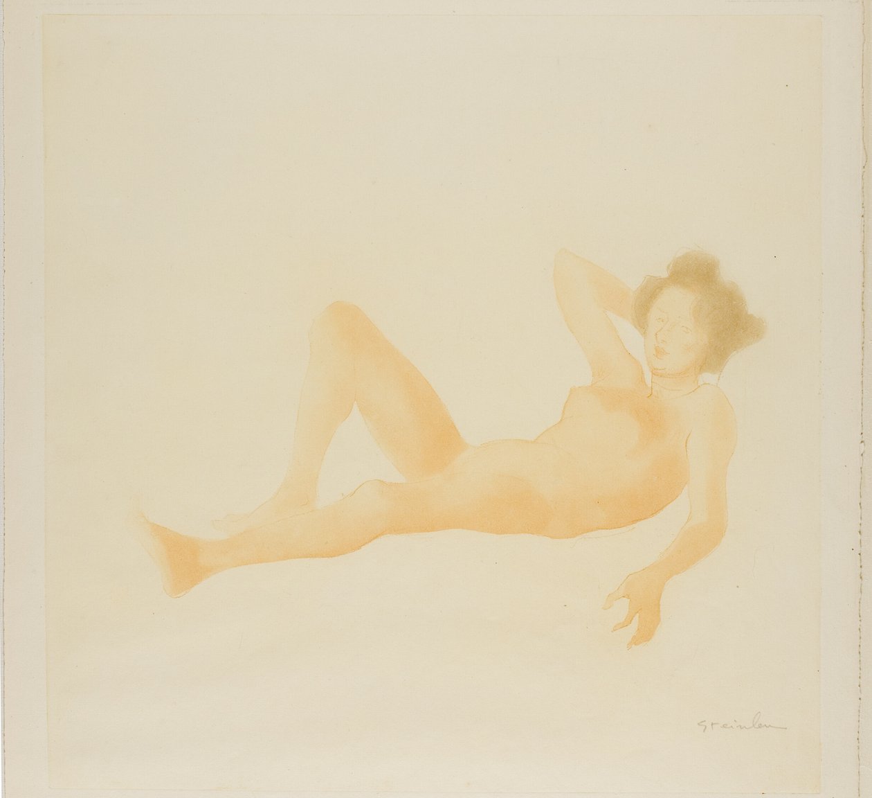 Mujer reclinada de Théophile Alexandre Pierre Steinlen