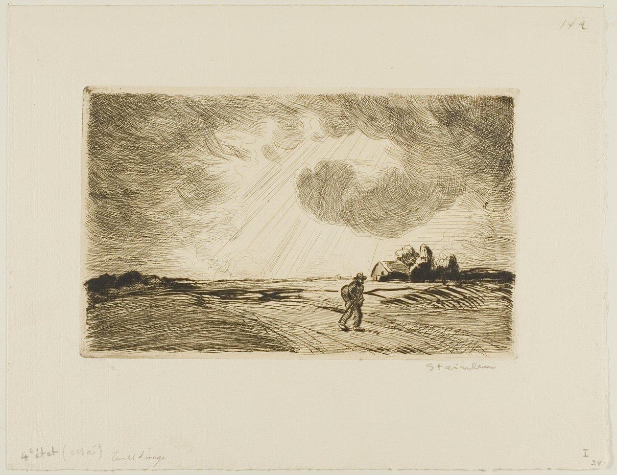 Tiempo tormentoso de Théophile Alexandre Pierre Steinlen