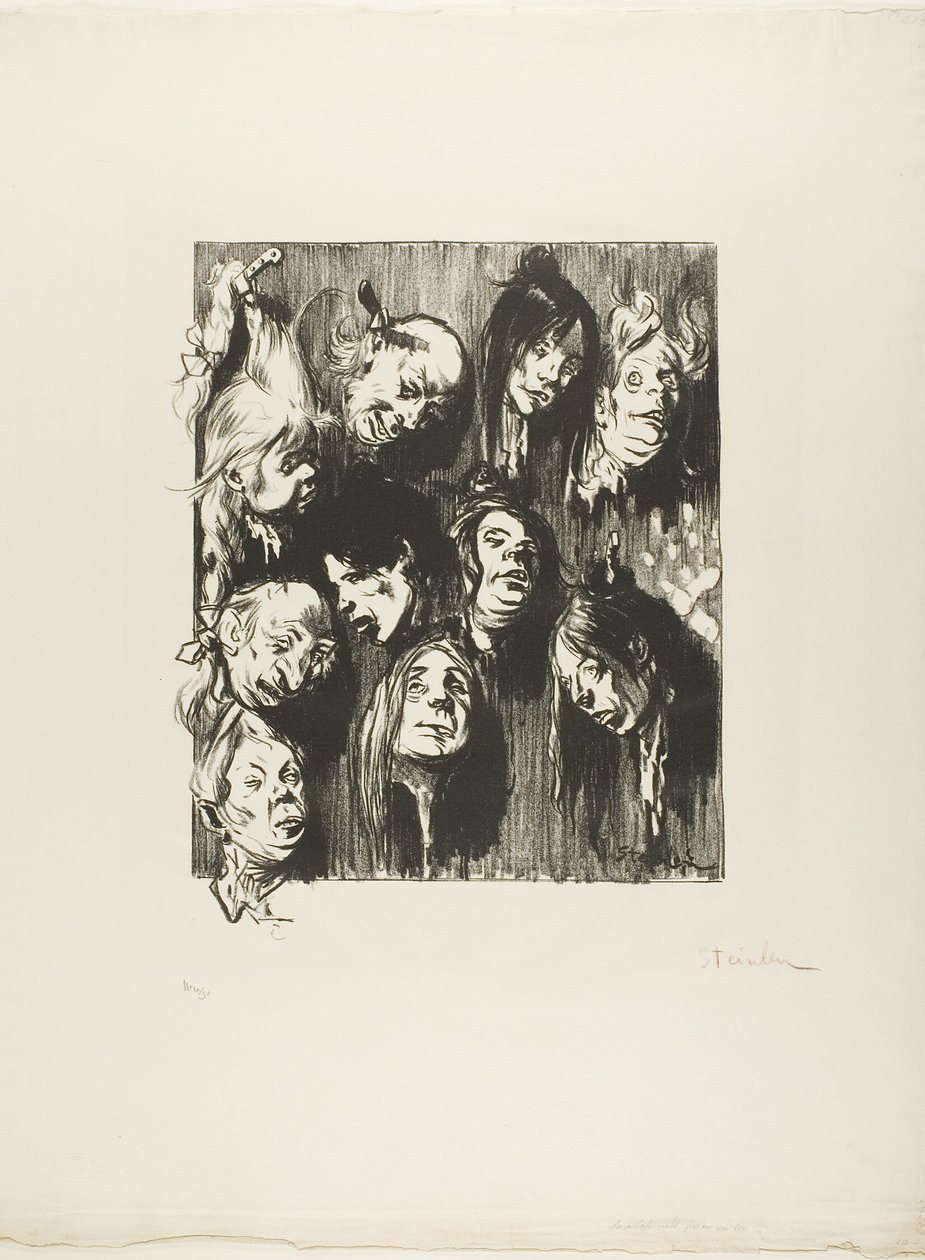 Diez asesinatos por un penique de Théophile Alexandre Pierre Steinlen