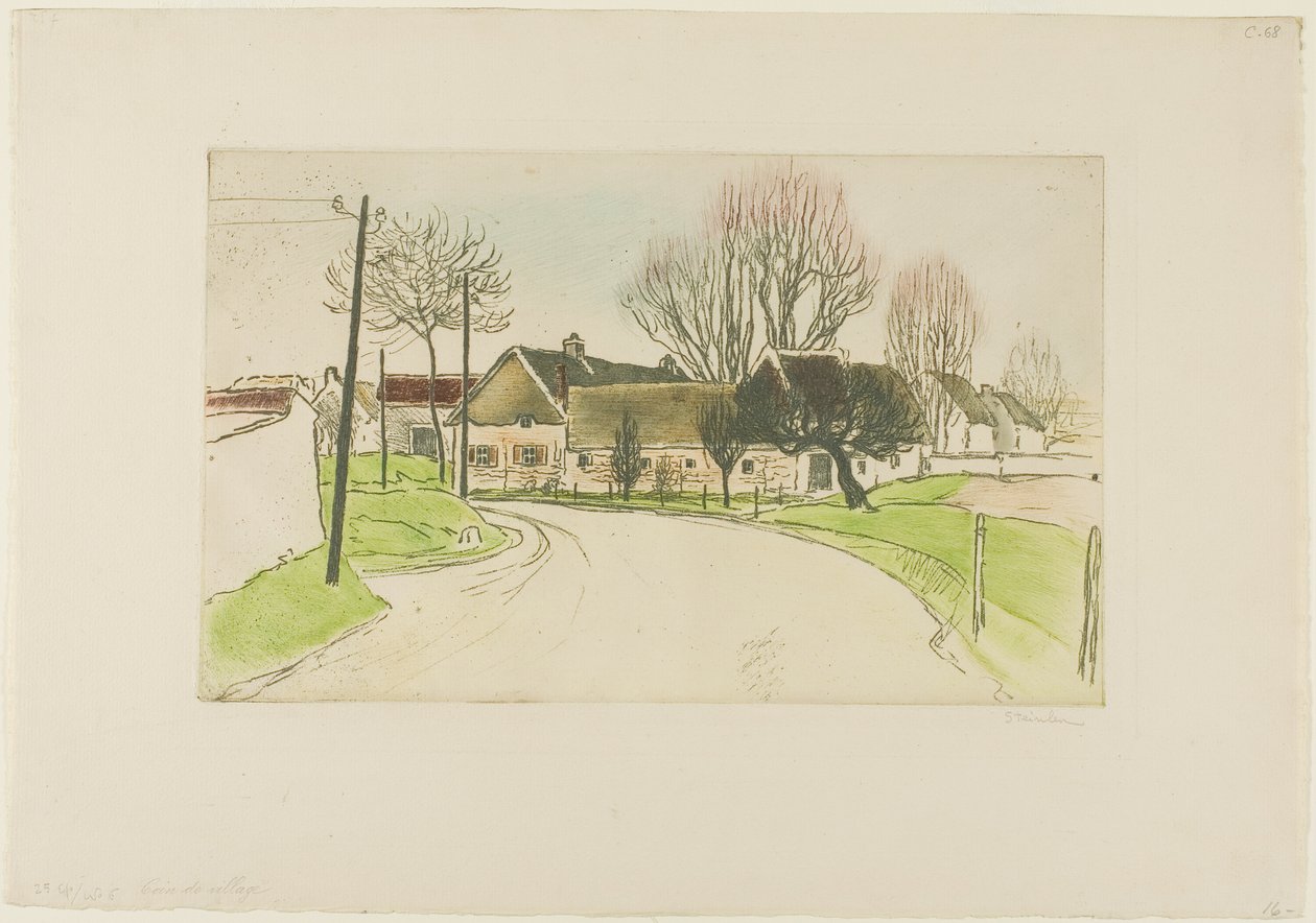 La casa a las afueras del pueblo de Théophile Alexandre Pierre Steinlen