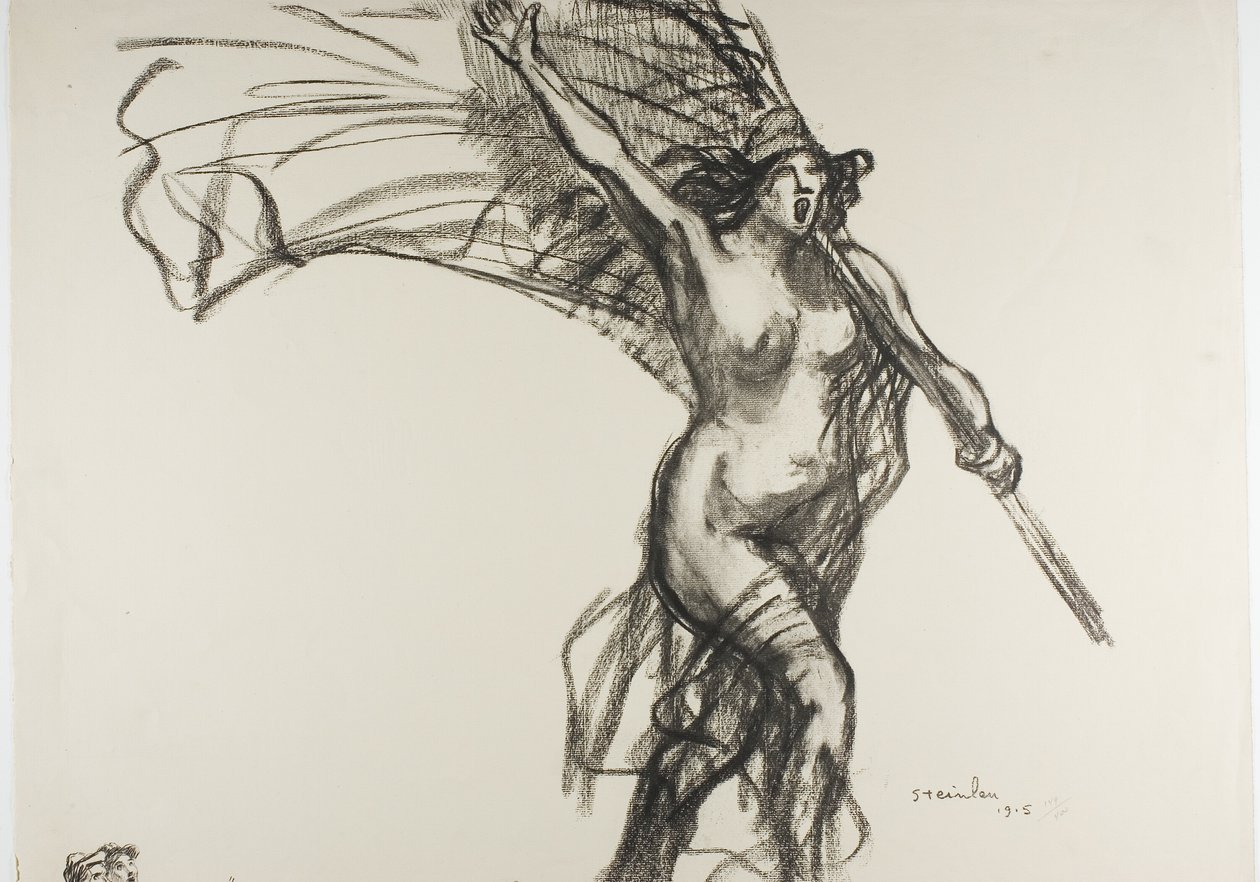 La República nos llama..., plato quince de Actualités de Théophile Alexandre Pierre Steinlen