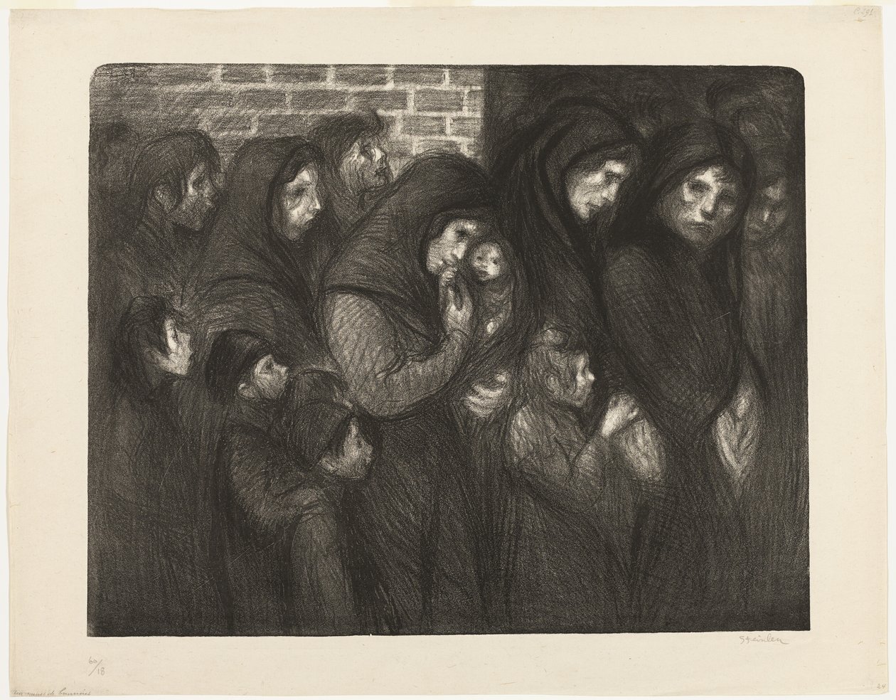 Las viudas de Courrières de Théophile Alexandre Pierre Steinlen