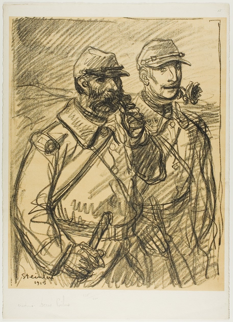 Dos soldados de Théophile Alexandre Pierre Steinlen