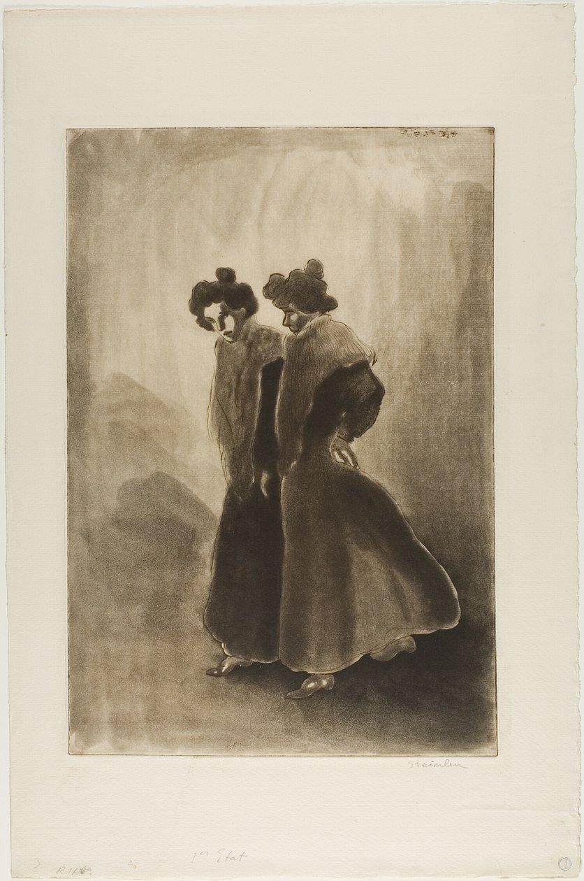 Dos mujeres de Théophile Alexandre Pierre Steinlen