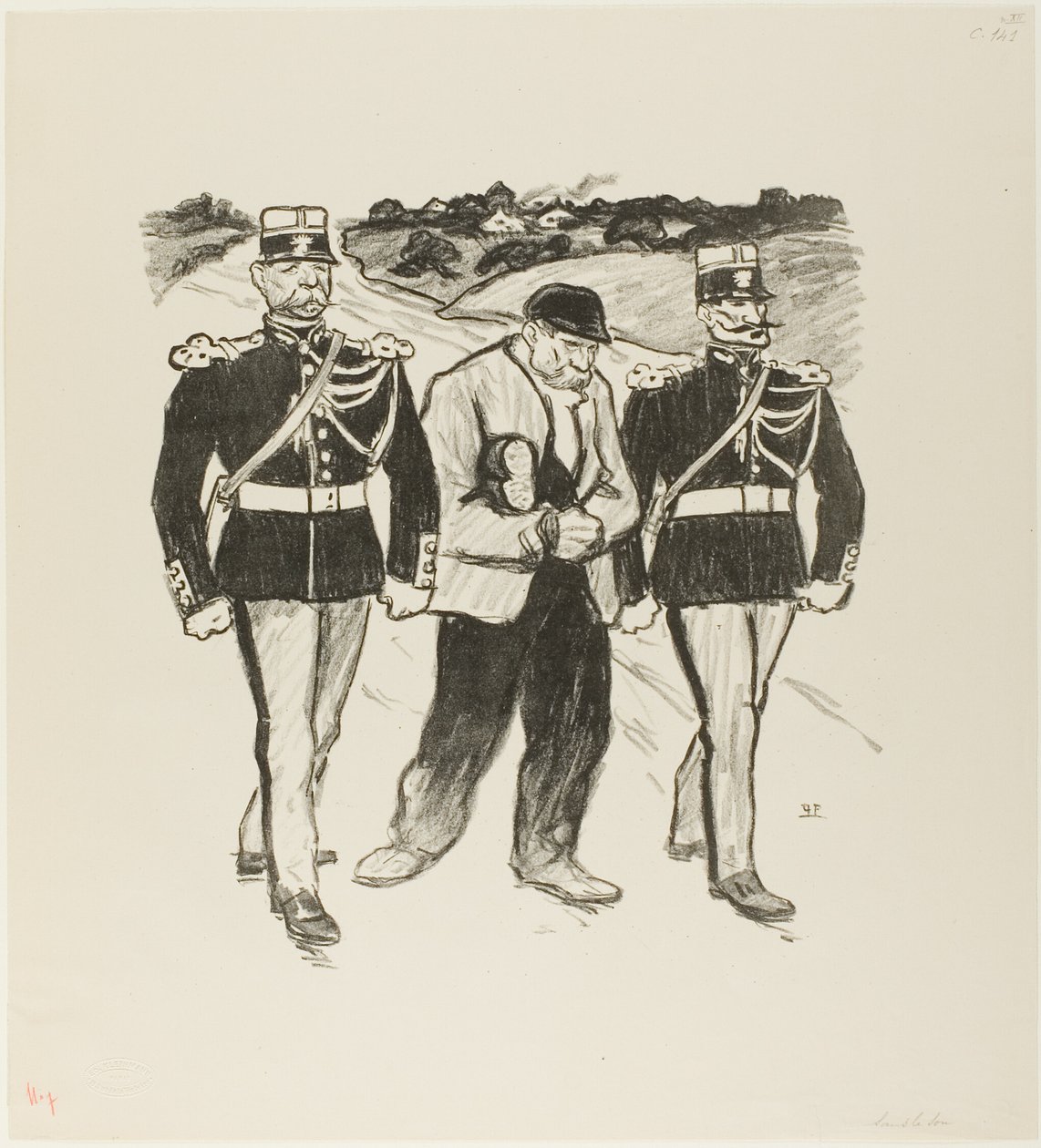 Sin un céntimo de Théophile Alexandre Pierre Steinlen