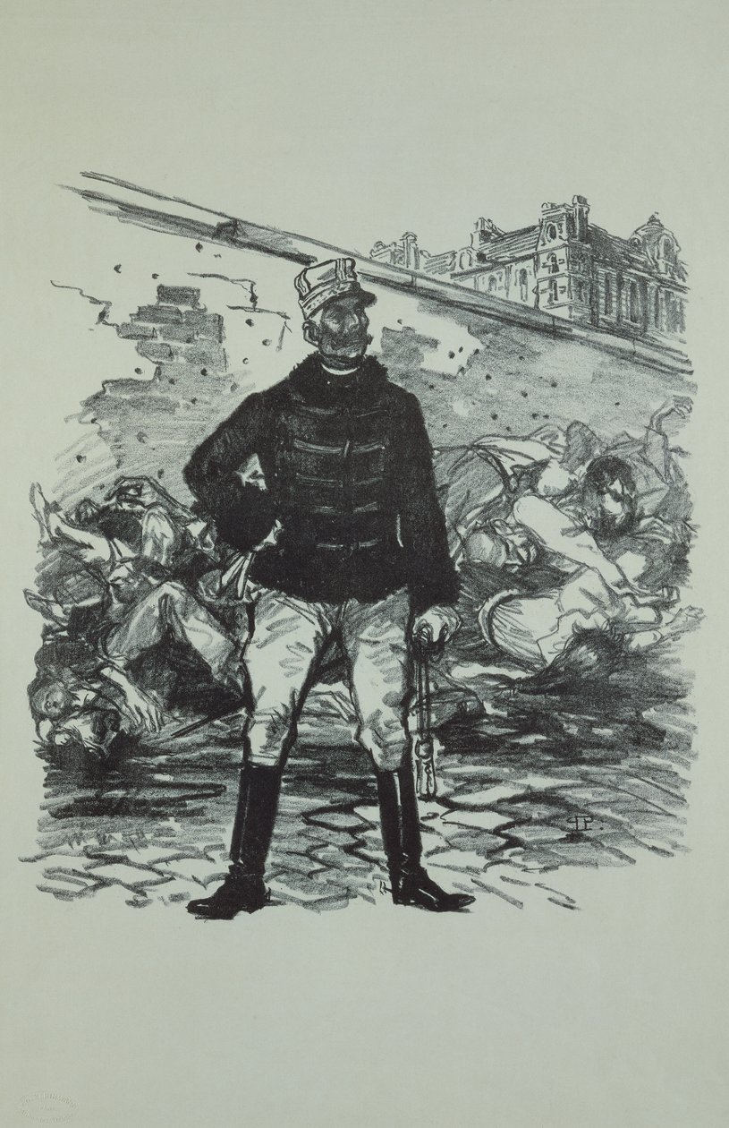 General Gaston Auguste (1830-1909) Marqués de Gallifet, en todo su esplendor de Théophile Alexandre Steinlen
