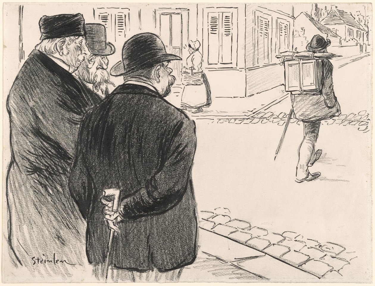 Actúa como un pintor, finales del siglo XIX-principios del siglo XX de Théophile Alexandre Steinlen