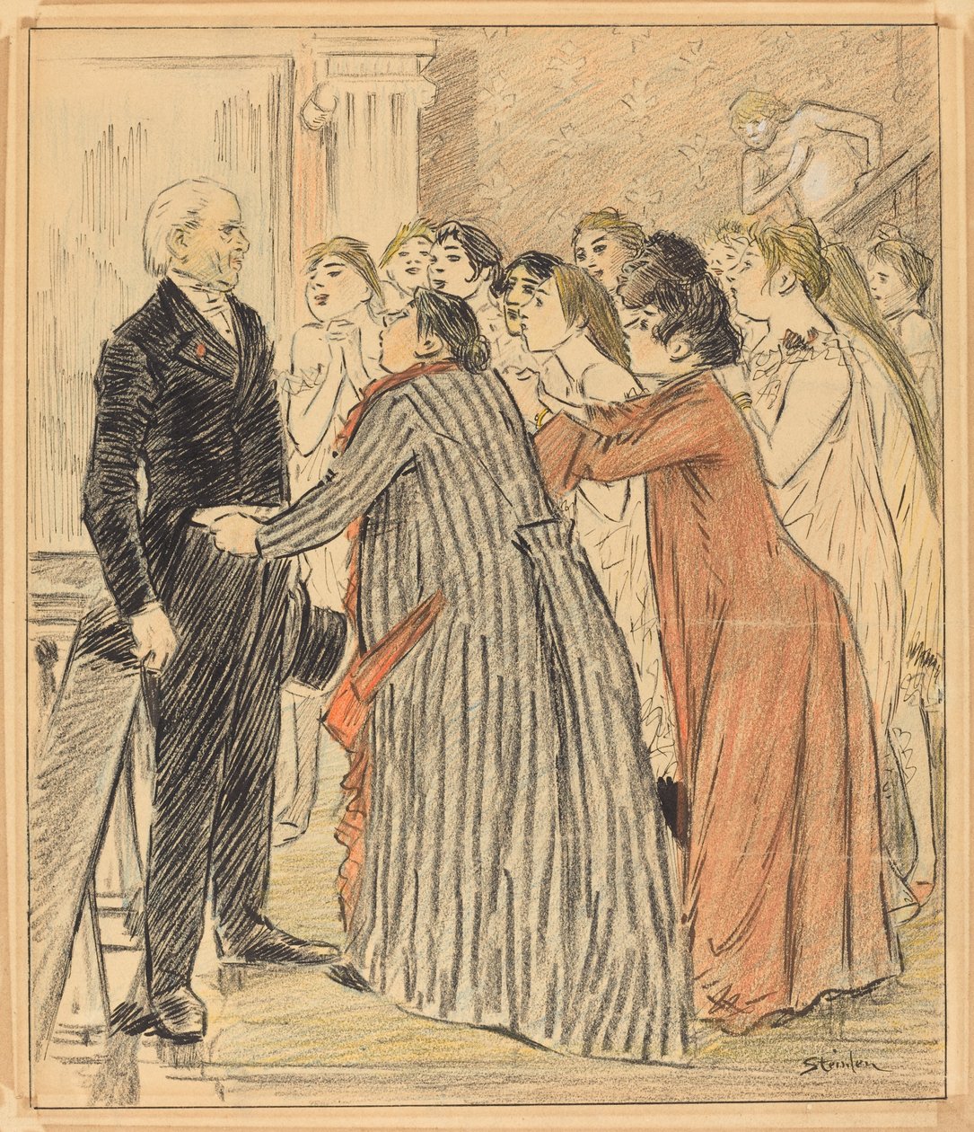 La aventura del viejo decano de Théophile Alexandre Steinlen