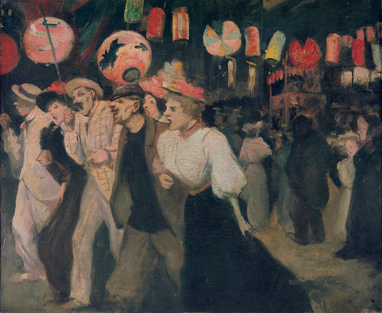 El 14 de julio de 1895 en Montmartre Montmartre, 14 de julio de 1895, 1895 de Théophile Alexandre Steinlen