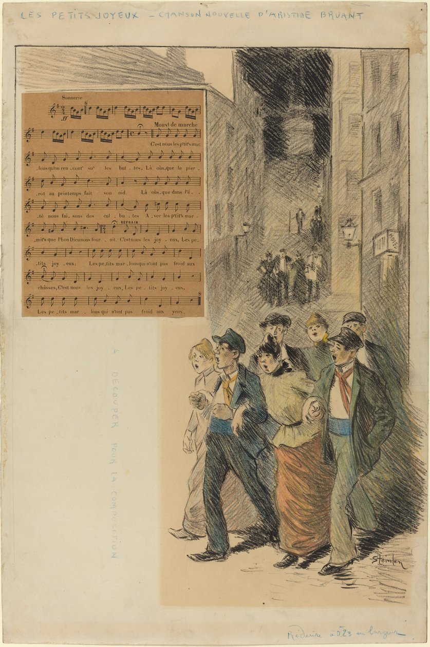 Los pequeños alegres de Théophile Alexandre Steinlen