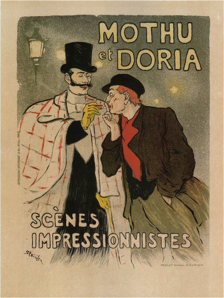 Mothu y Doria. Escenas impresionistas, 1893 de Théophile Alexandre Steinlen