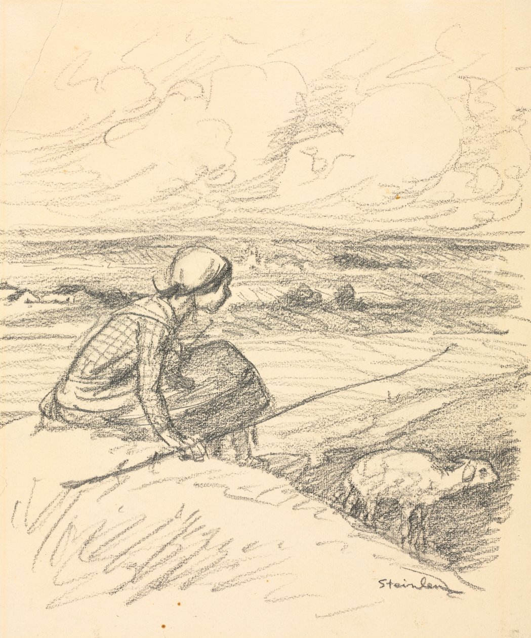 La Pastora, cuarto trimestre del siglo XIX o primer trimestre del siglo XX de Théophile Alexandre Steinlen